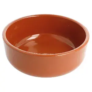 Recipiente em louça para salada 812 ml ø 17,1x5,38 cm castanho avermelhado cerâmica (8 unidade)