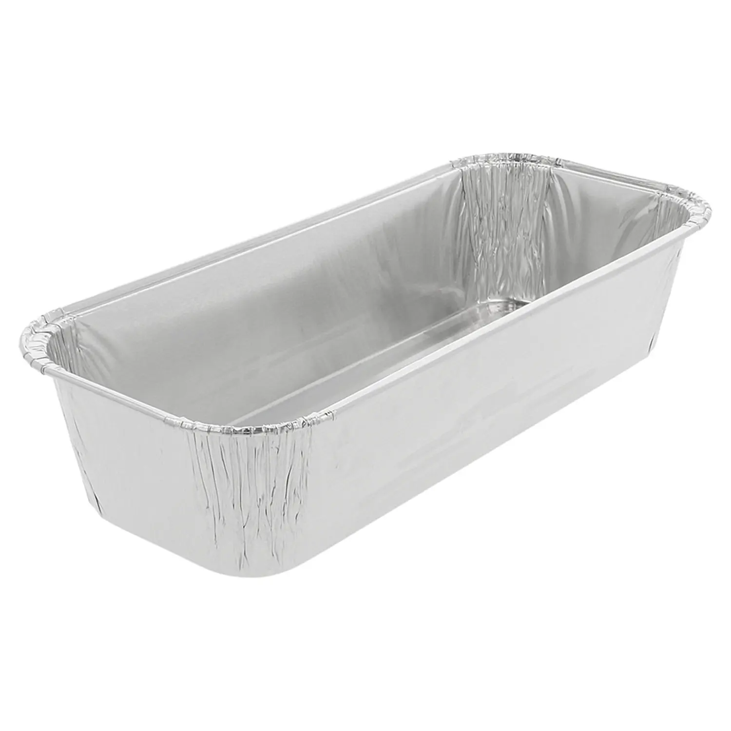 Recipiente p/ bolo inglês  865 ml 23,8x10,1x5 cm alumínio (100 unidade)