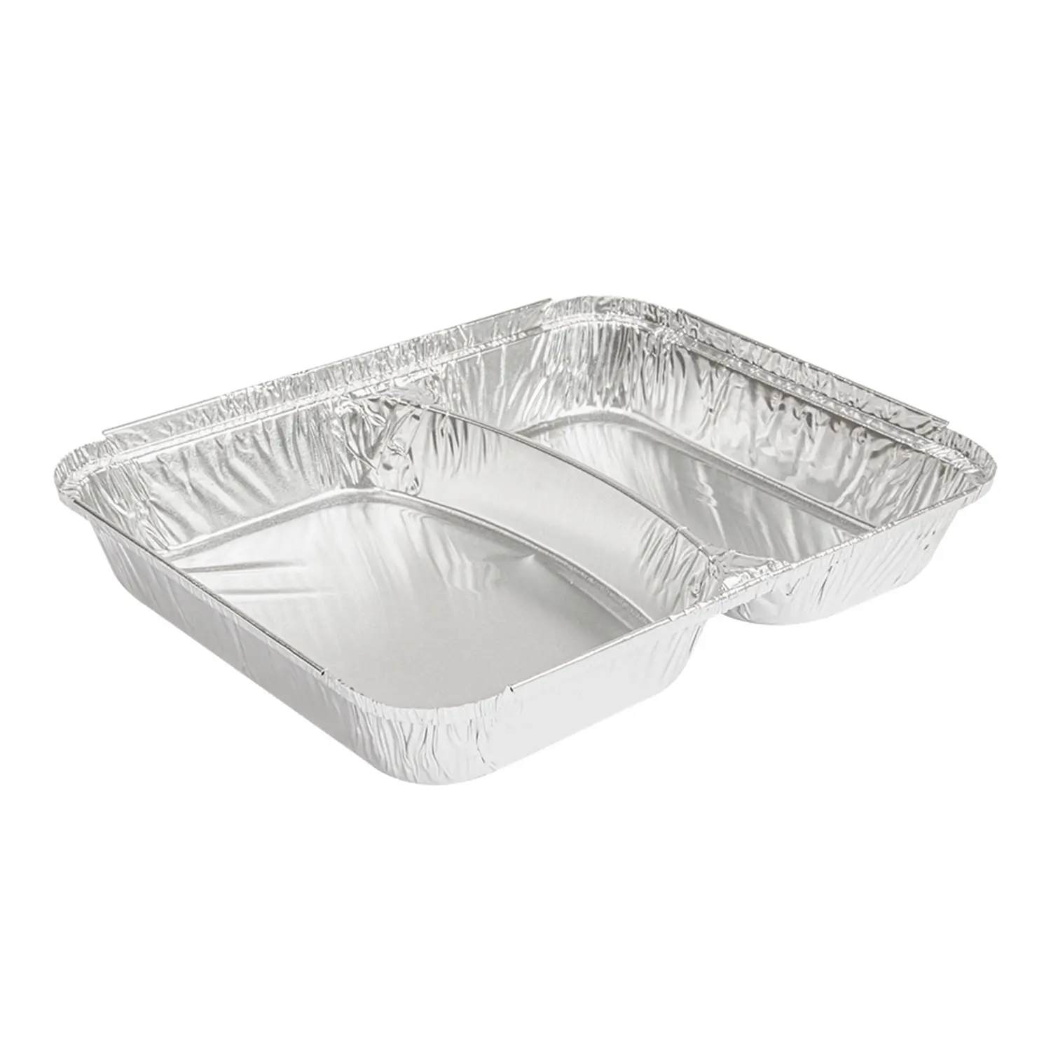 Recipiente 2 compartimentos  350/480 ml 22,7x17,7x3 cm alumínio (800 unidade)