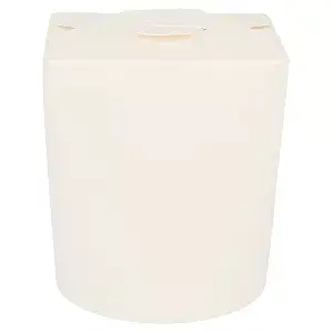 Recipientes multi-uso p/ microondas  480 ml 300 + 18 pe g/m2 ø8x9 cm branco cartolina (50 unidade)