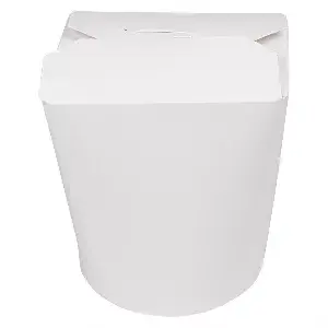 Recipientes multi-uso p/ microondas  960 ml 300 + 18 pe g/m2 ø9x10,8 cm branco cartolina (50 unidade)
