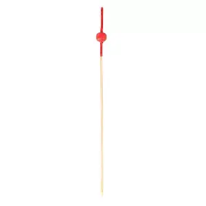 Picks "bola roja" 'bamboo'  12 (h) cm natural bambú (100 unid.)