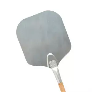 Pá de pizza bordas afiadas  35,6x40x106,5 cm prateado alumínio (1 unidade)
