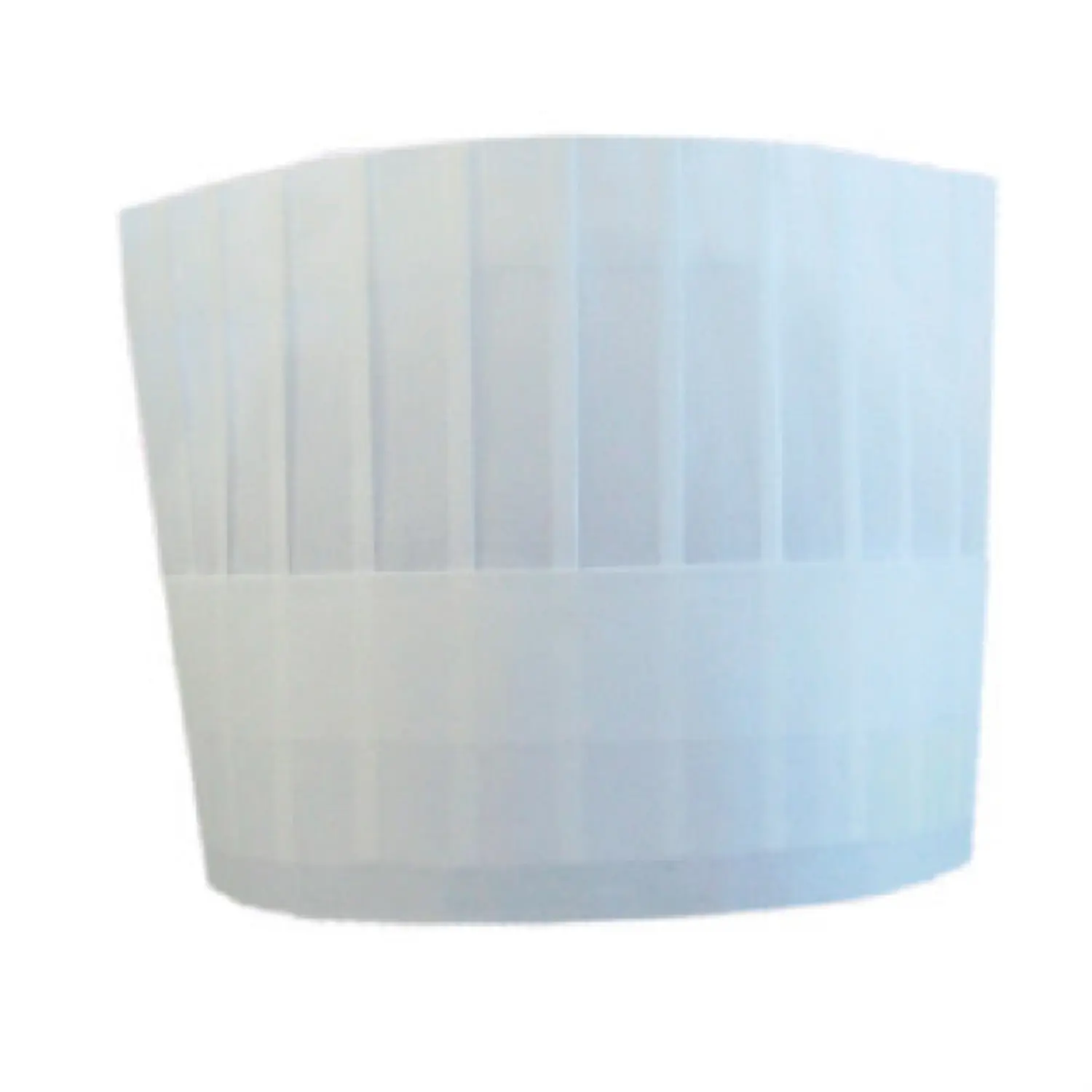 Toca de chefe clássico ajustável  18 cm branco airlaid (10 unidade)