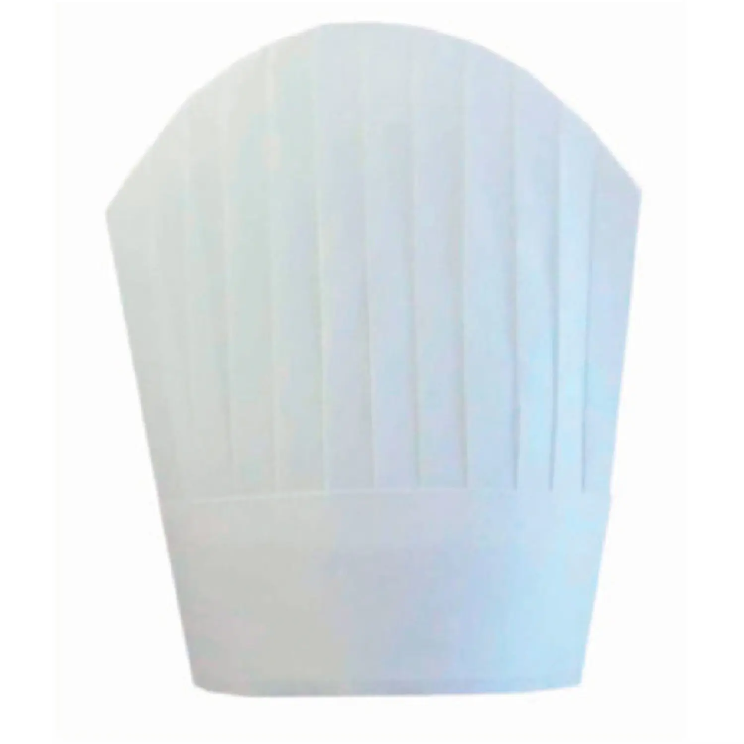 Toucas de chef com cúpula arredondada   26 cm branco airlaid (10 unidade)