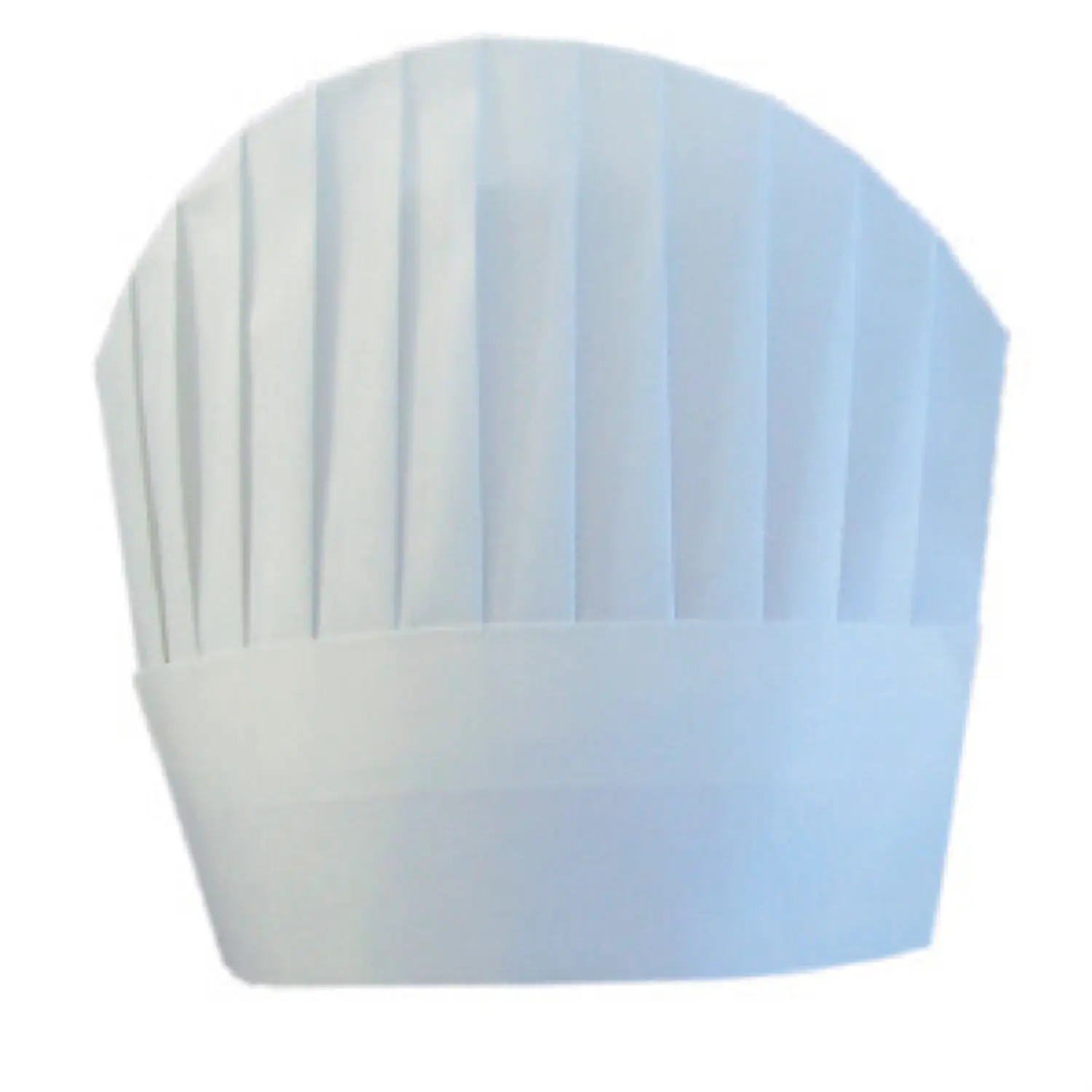 Toucas de chef com cúpula arredondada   23 cm branco airlaid (10 unidade)