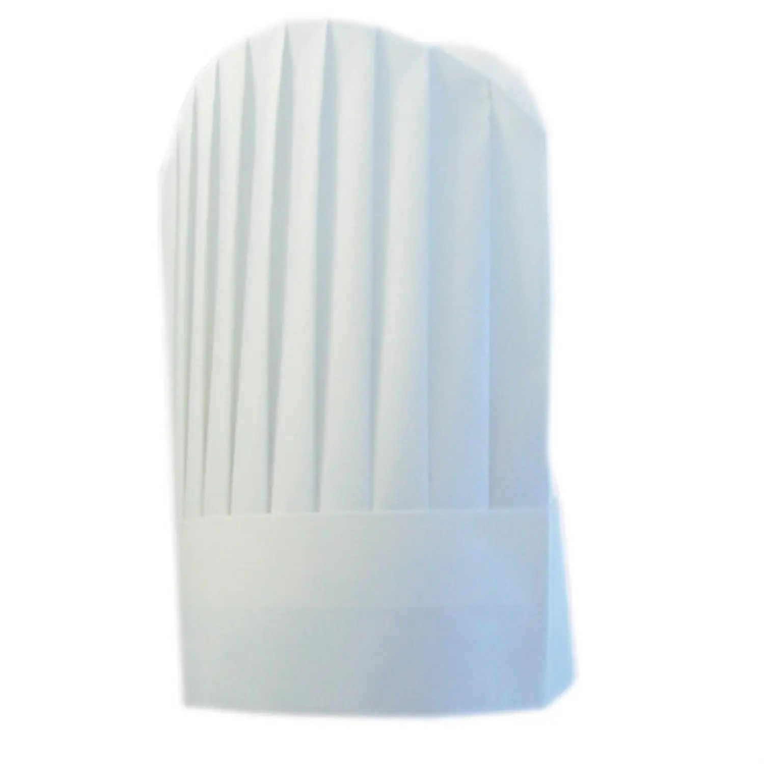 Gorros chef copa redondeada   31 cm blanco airlaid (10 unid.)