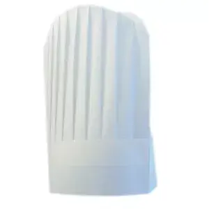 Toucas de chef com cúpula arredondada   31 cm branco airlaid (10 unidade)