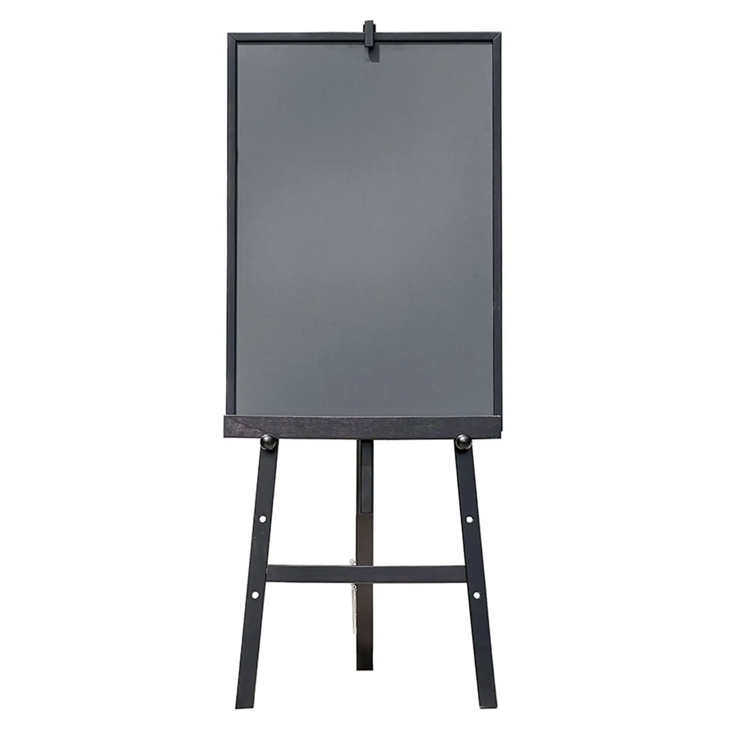 Cavalete 148 cm + ardósia  60x148 cm preto madeira (1 unidade)