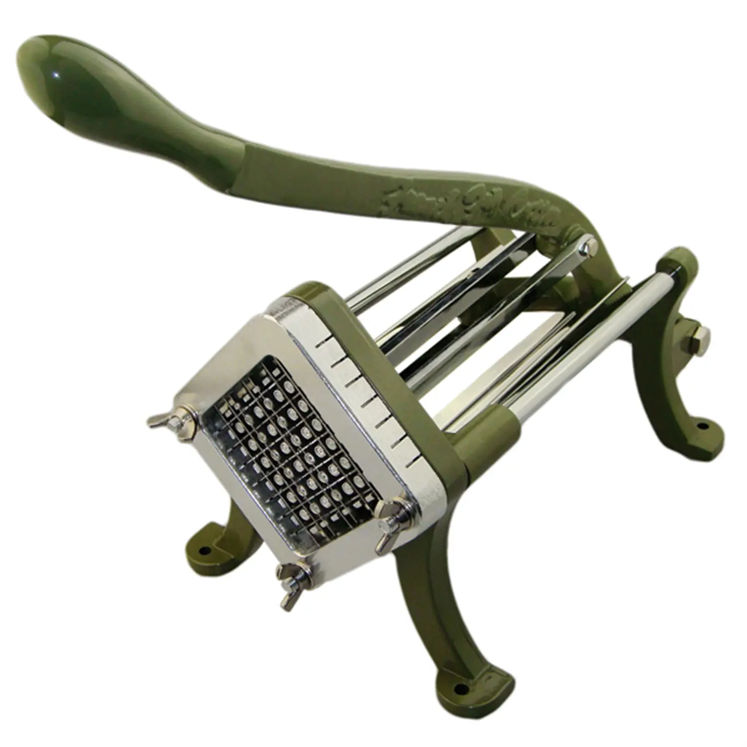 Maquina corte batatas fritas + lâminas 9,5 mm   alumínio (1 unidade)