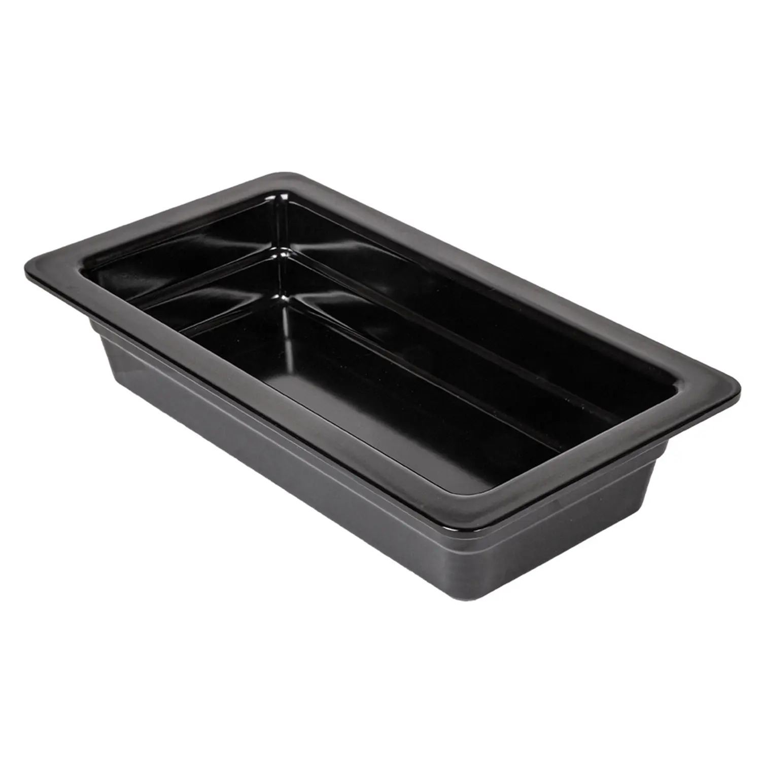 Tabuleiro gn 1/3  32,5 x 17,5 x 6,5 (h) cm preto melamina (6 unidade)