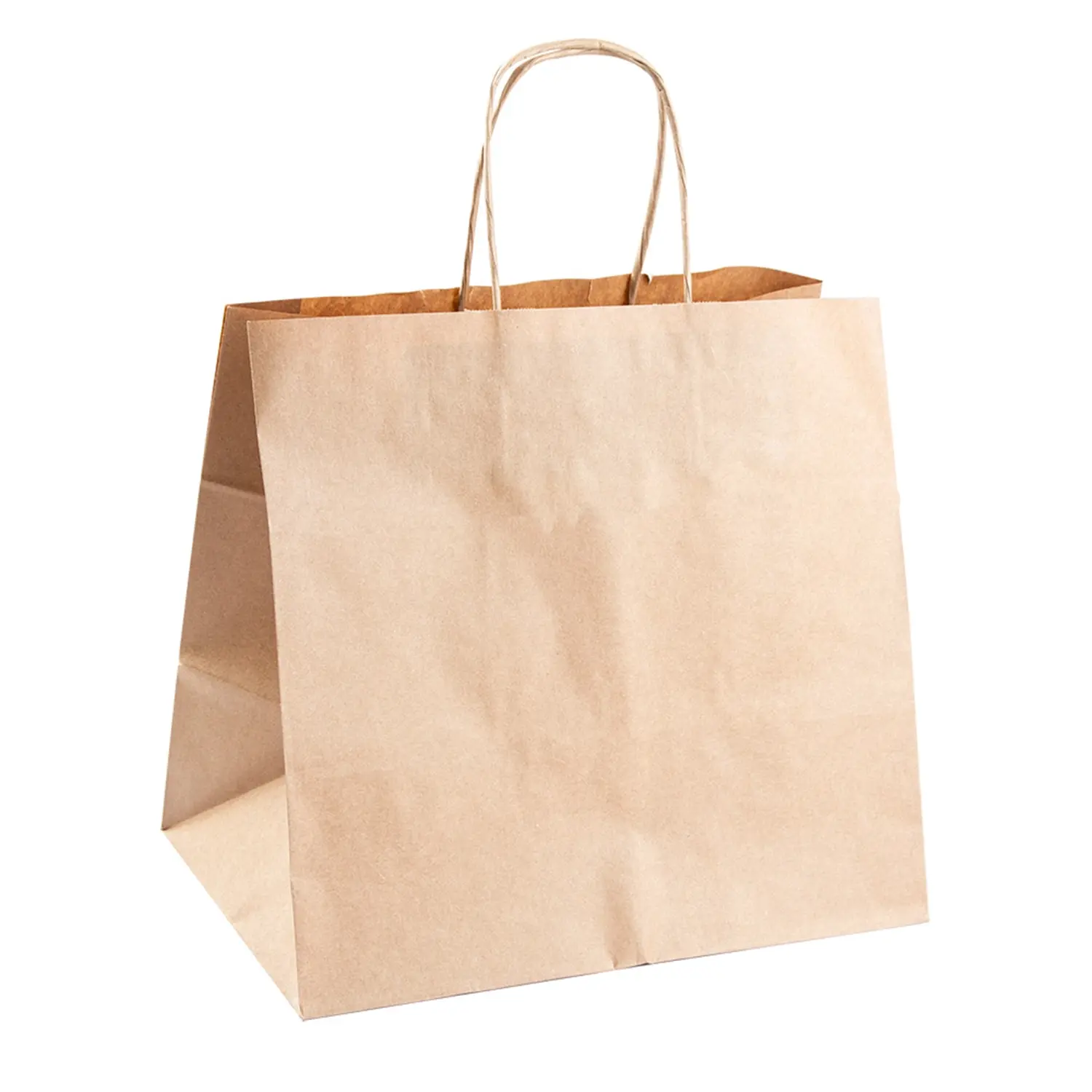 Sacos sos catering com asas  80 g/m2 26+17x24 cm natural kraft (250 unidade)