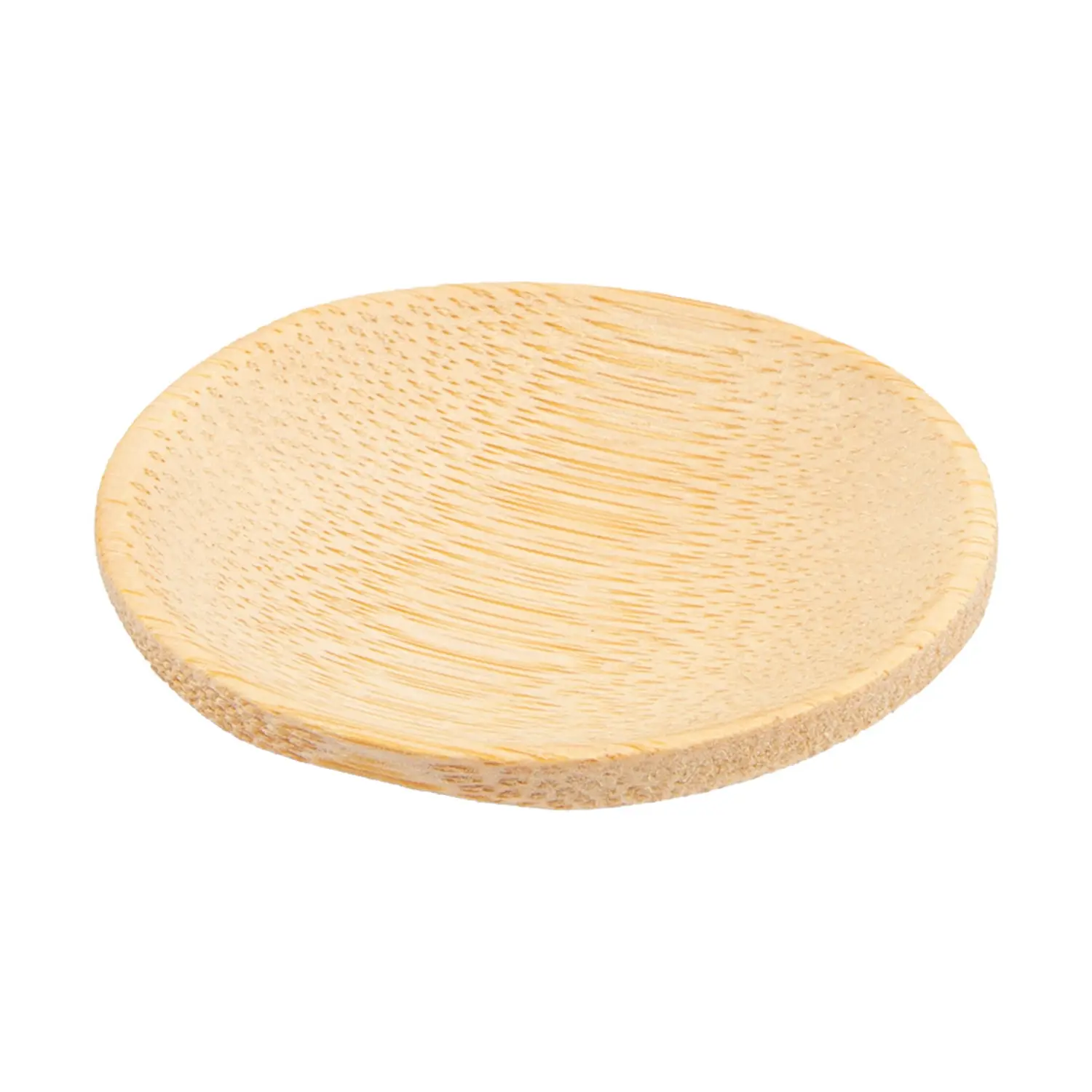 Mini piatto rotondo 'bamboo'  ø 6 cm naturale bambù (24 unità)