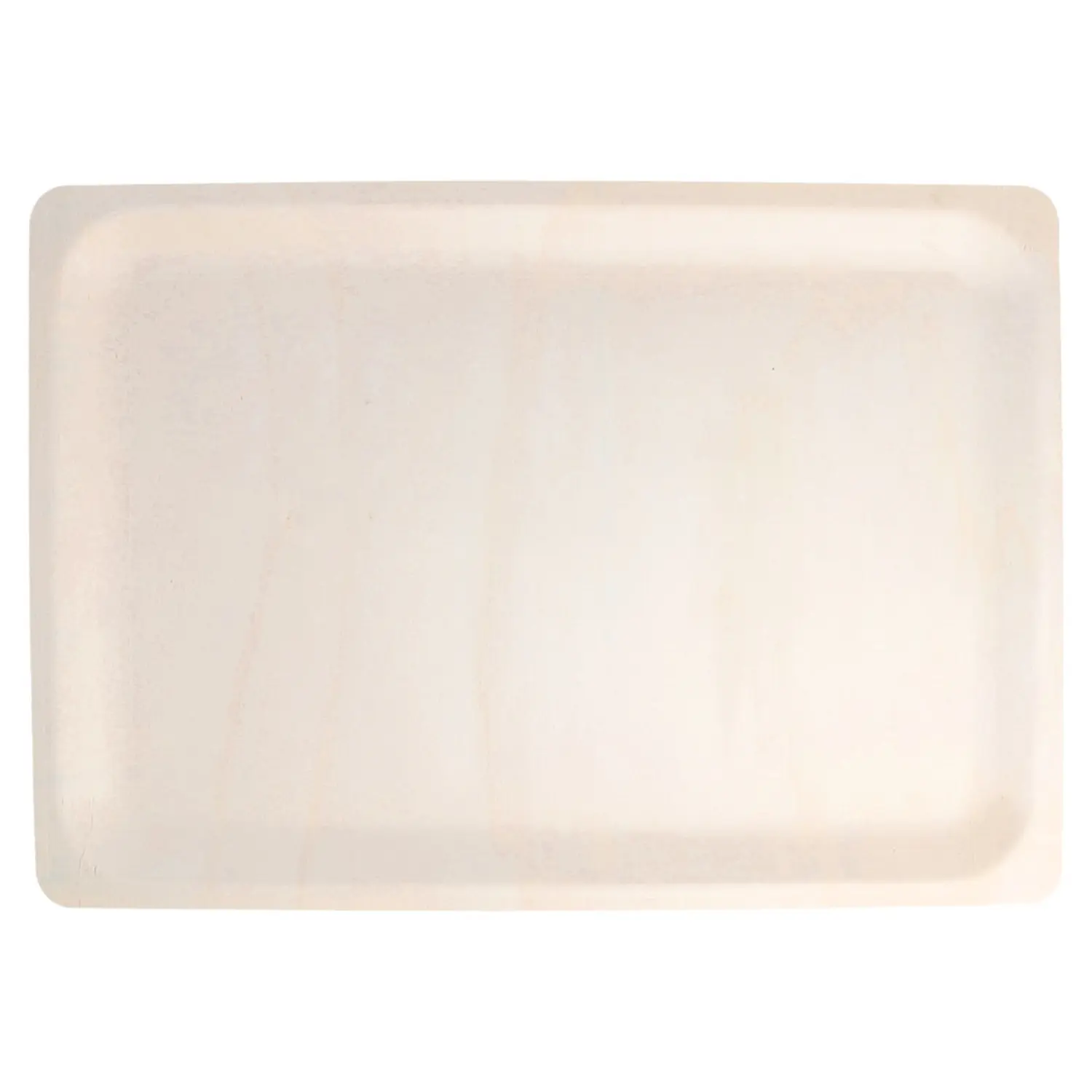 Bandejas rectangulares 'wood'  40x28x2 cm natural madera (200 unid.)