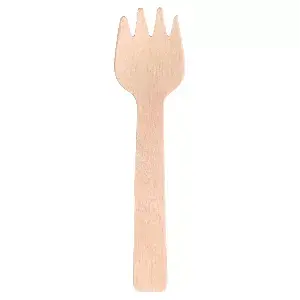 Forchetta - cucchaio 'wood'  10,5 cm naturale legno (100 unità)