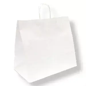 Sacos sos catering com asas  90 g/m2 36+21x33,5 cm branco celulose (250 unidade)