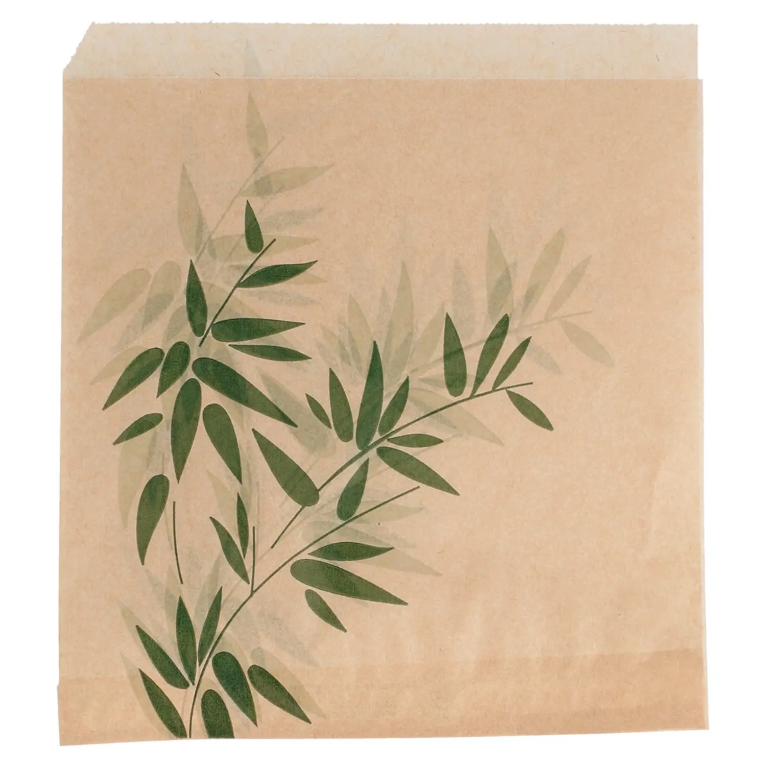 Papel anti-gordura aberto 2 lados fast food 'feel green'  34 g/m2 16x16,5 cm natural perg.anti-gordura (500 unidade)