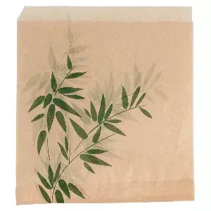 Papel anti-gordura aberto 2 lados fast food 'feel green'  34 g/m2 16x16,5 cm natural perg.anti-gordura (500 unidade)