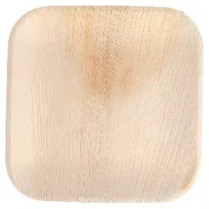Piatti quadrate 'areca'  18x18x1,5 cm naturale areca (200 unità)