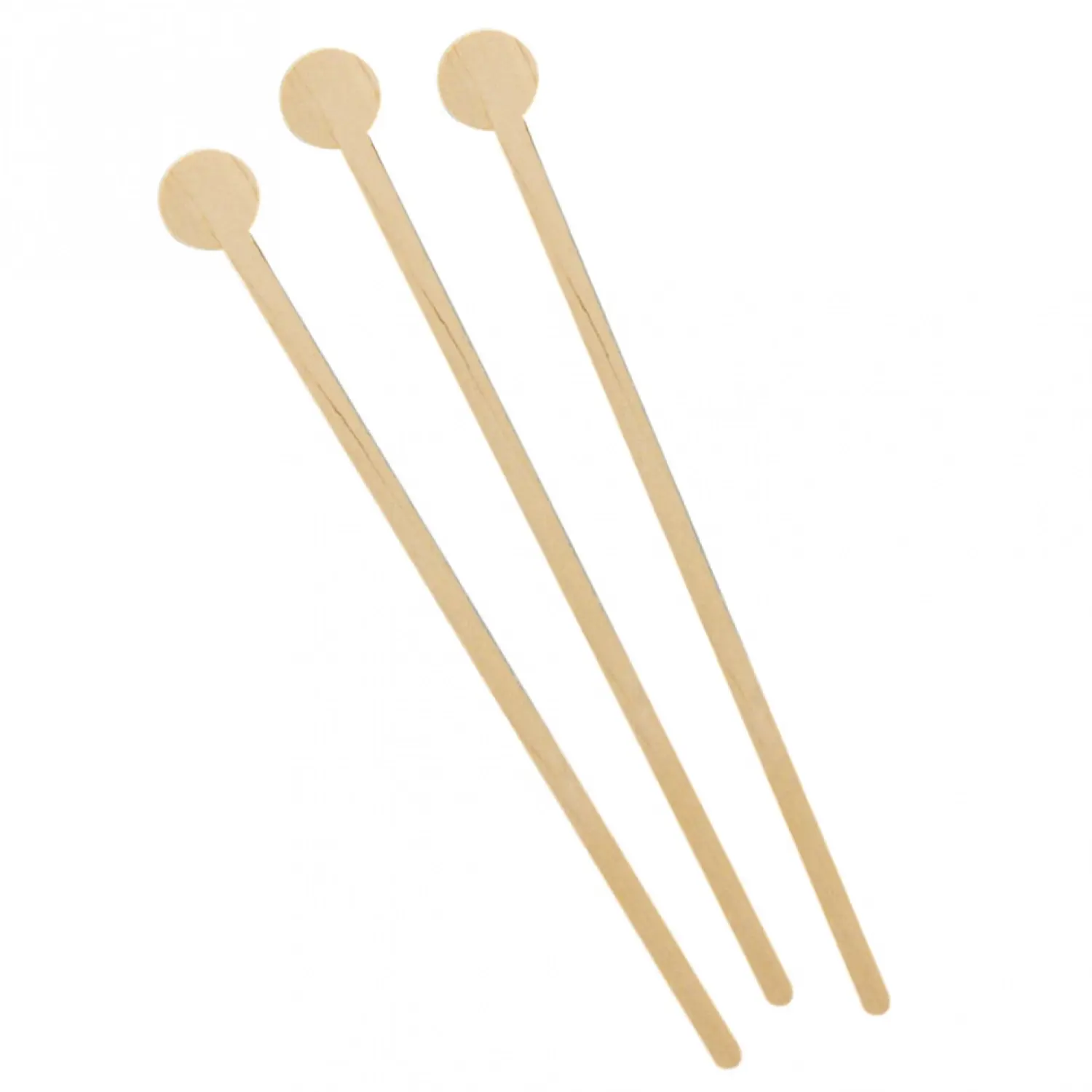 Agitadores "long drinks" 'wood'  0,5/2x15x0,16 cm natural madera (100 unid.)