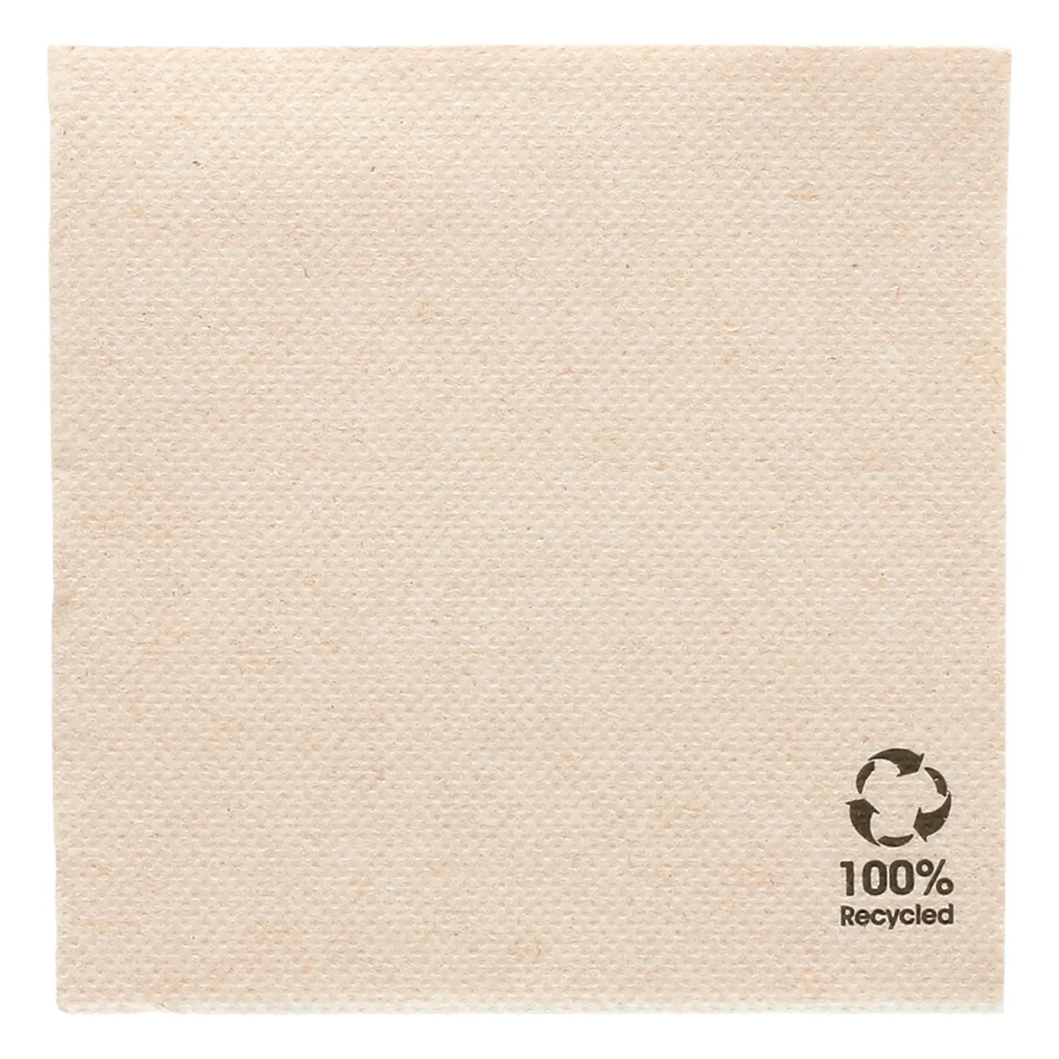 Tovaglioli ecolabel 'double point'  19 g/m2 20x20 cm naturale tissue riciclato (2400 unità)