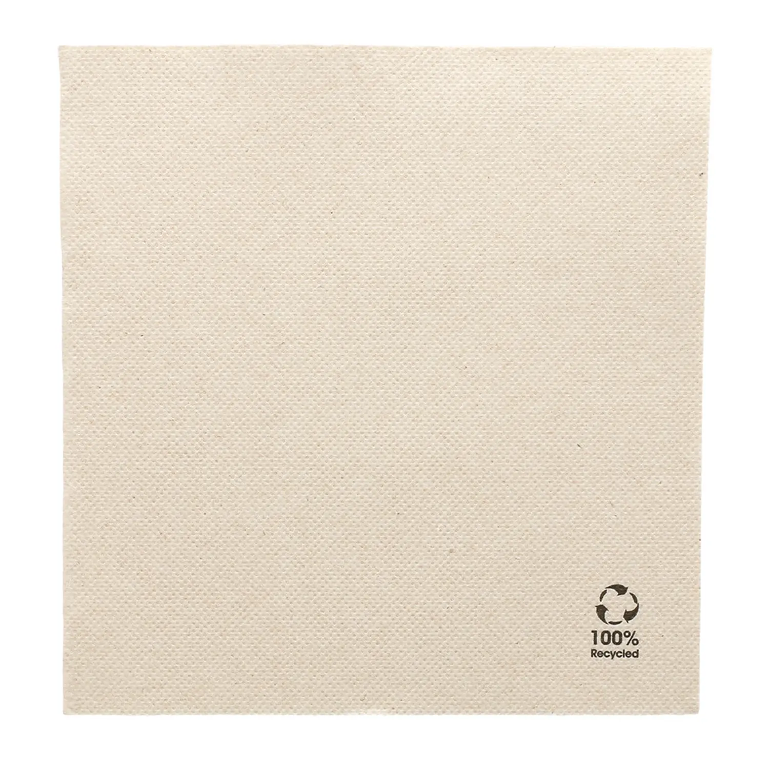 Servilletas ecolabel 'double point'  19 g/m2 33x33 cm natural tissue reciclado (1200 unid.)
