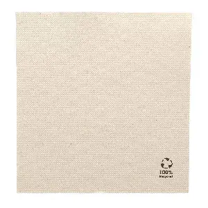 Tovaglioli ecolabel 'double point'  19 g/m2 33x33 cm naturale tissue riciclato (1200 unità)