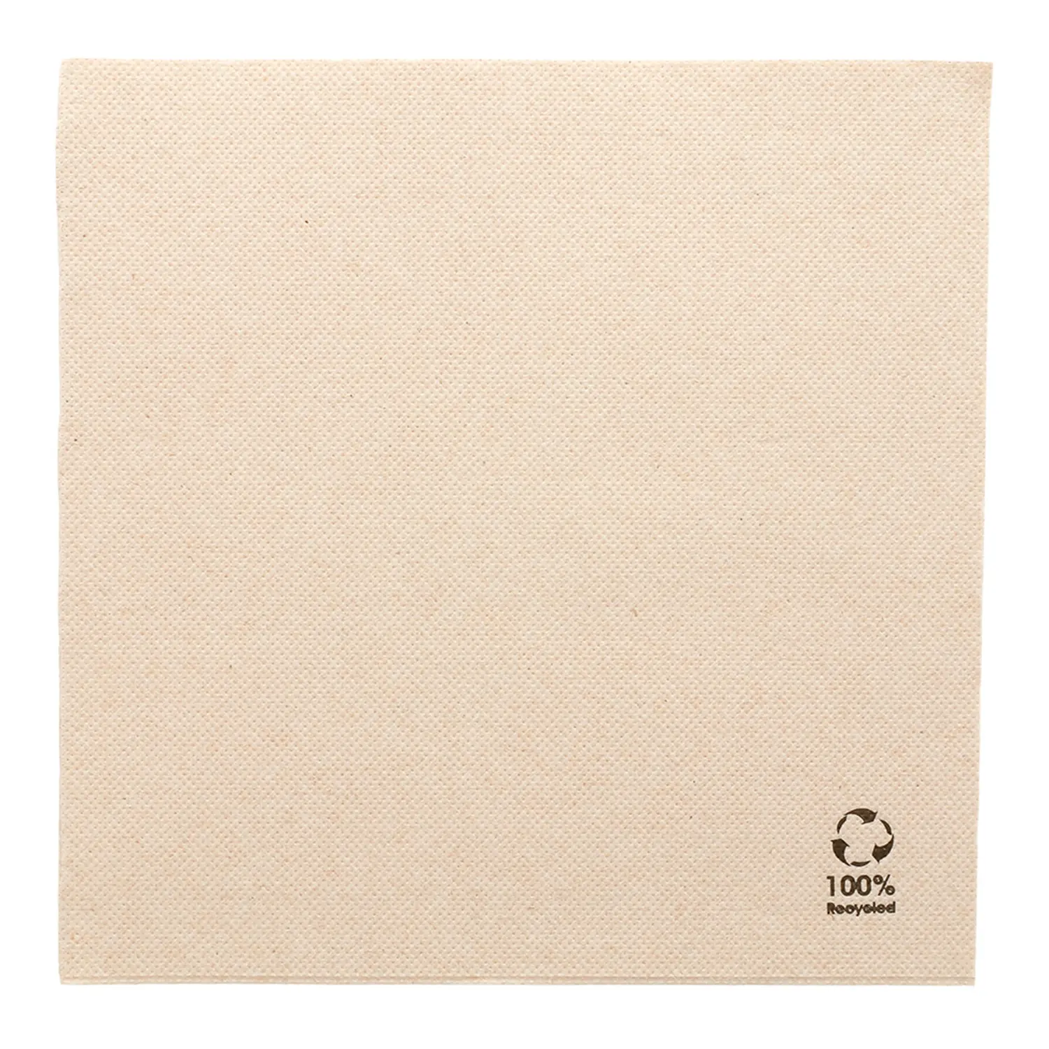 Tovaglioli ecolabel 'double point'  19 g/m2 39x39 cm naturale tissue riciclato (1200 unità)