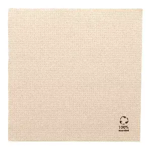 Tovaglioli ecolabel 'double point'  19 g/m2 39x39 cm naturale tissue riciclato (1200 unità)