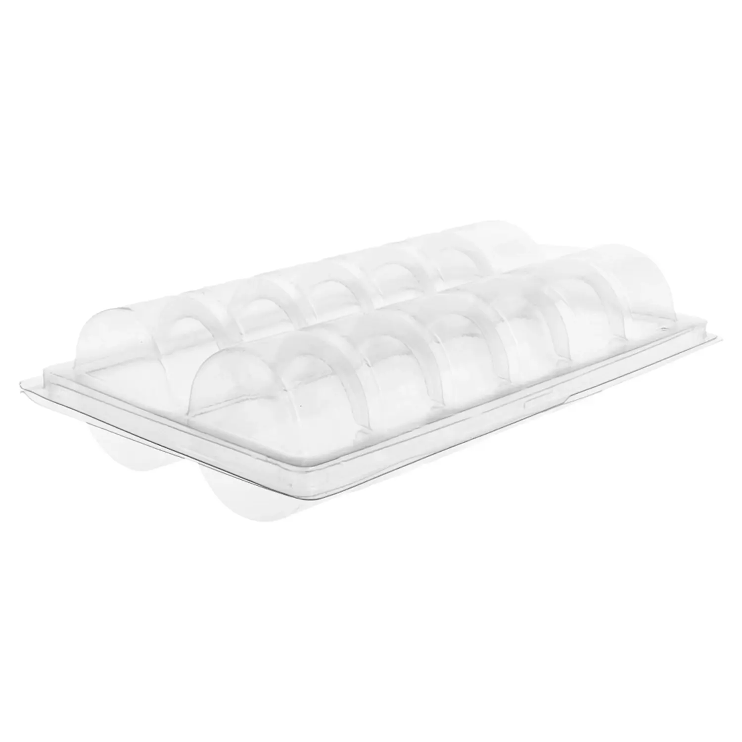 Scatola con alveare per 12 macaron  13,3x22,5x5 cm trasparente pet (75 unità)