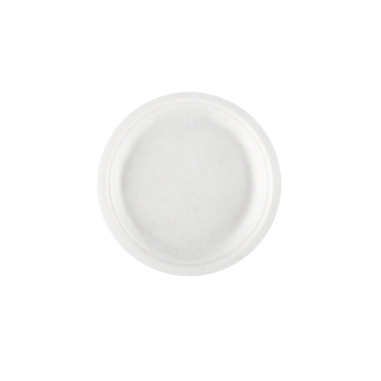 Piatti 'bionic'  ø 15,5x1,4 cm bianco bagassa (1000 unità)