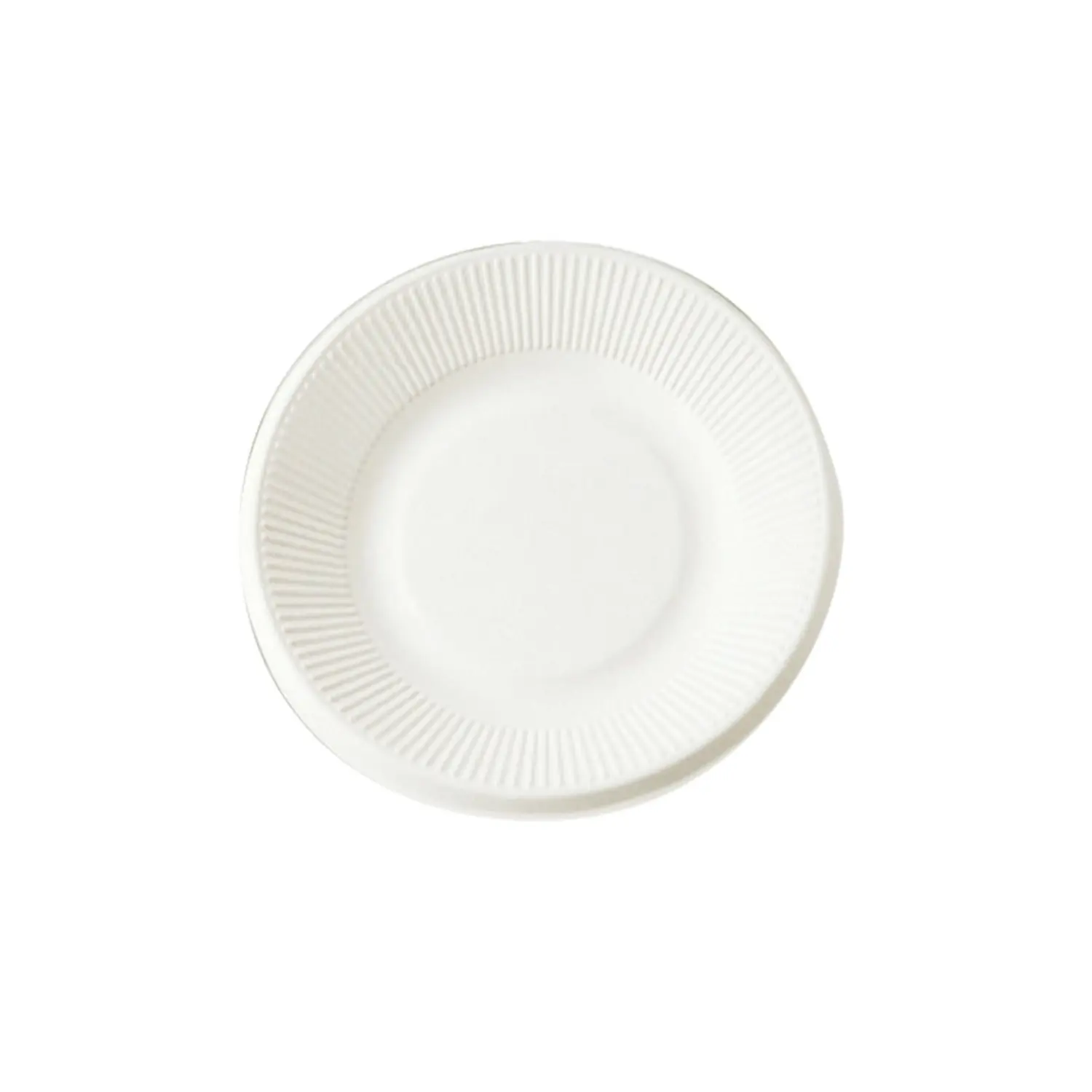 Pratos 'bionic'  ø 21x1,8 cm branco bagaço (1000 unidade)