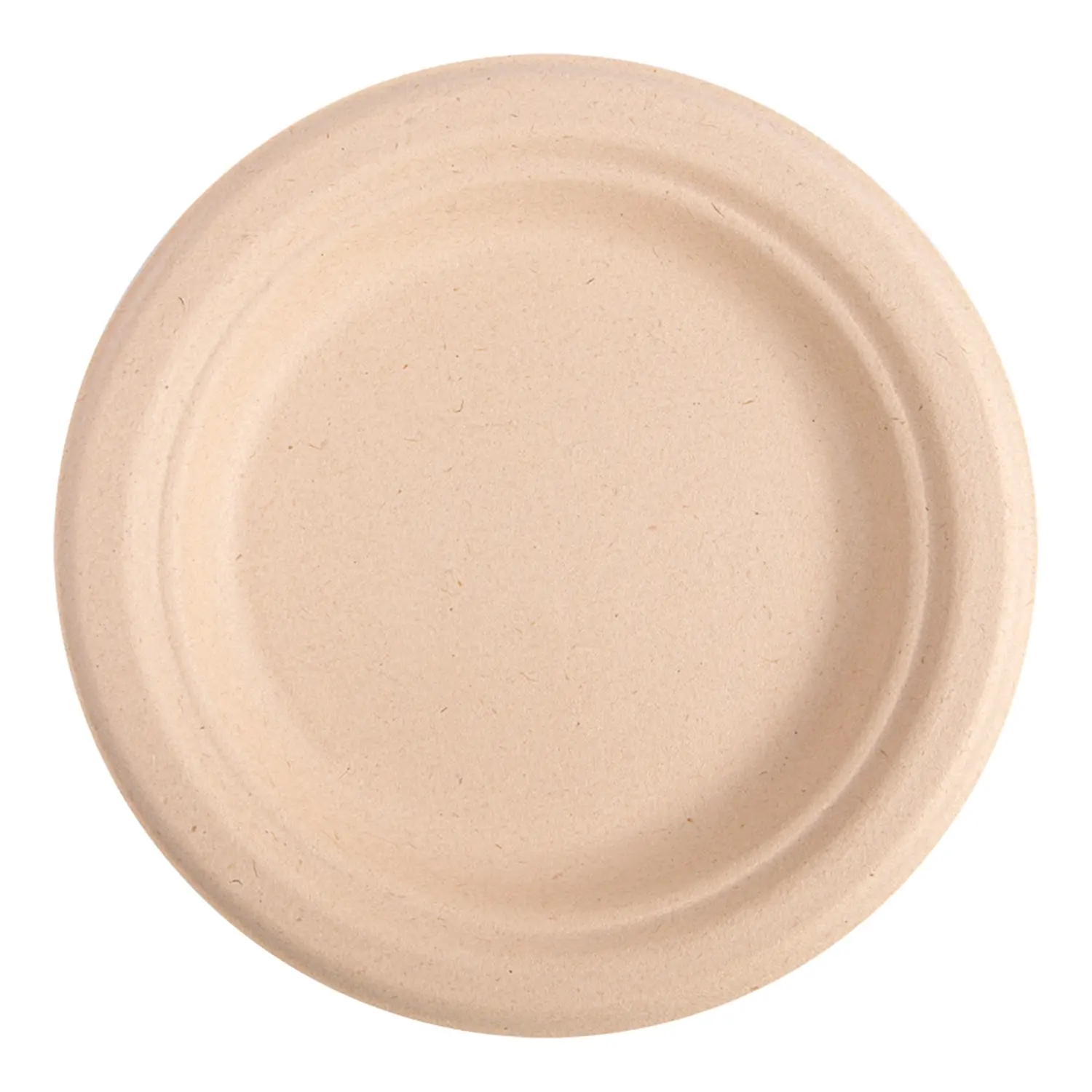 Platos 'bionic'  ø 15,5x1,4 cm natural bagazo (1000 unid.)