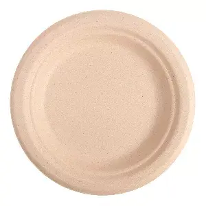 Platos 'bionic'  ø 15,5x1,4 cm natural bagazo (1000 unid.)