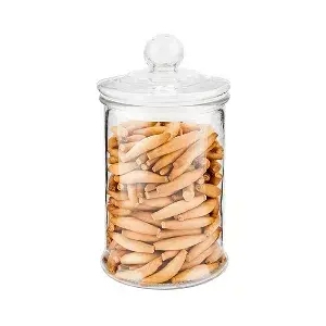 Frasco para armazenar cilíndrico 'waki glass' 1200 ml ø 13x23,5 cm transparente cristal (6 unidade)