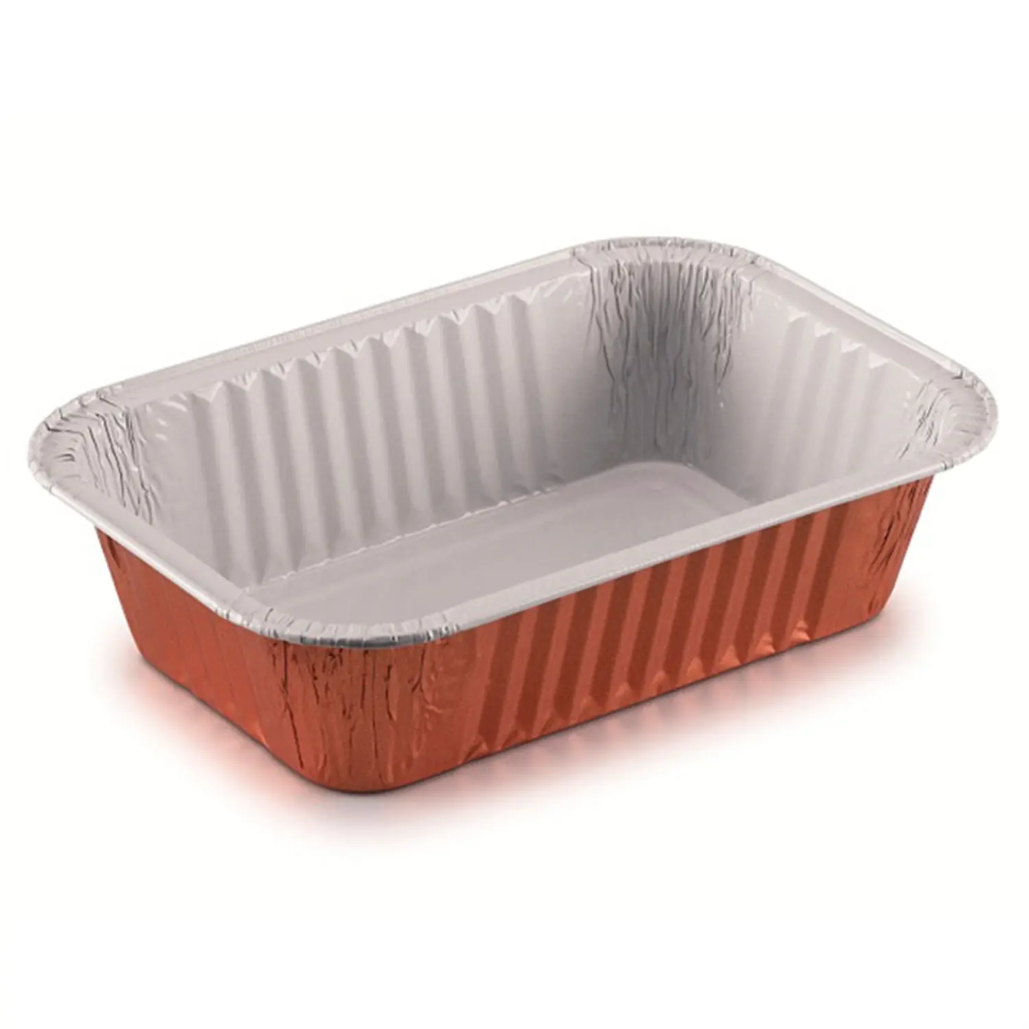 Recipientes lacados 910 ml 20,4x13,8x4,9 cm cobre alumínio (100 unidade)