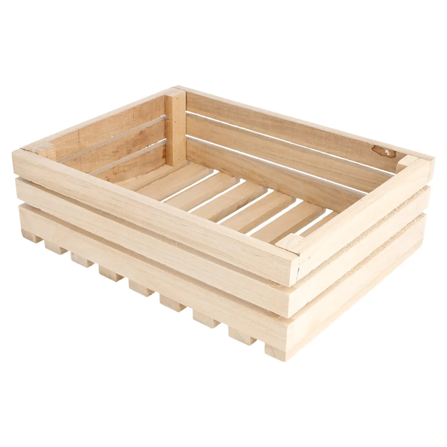 Caixa apresentação buffet 'wood'  20,3x15,2x6 cm natural madeira (1 unidade)