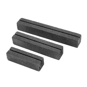 3 u. bases para ardósias   preto madeira (10 unidade)