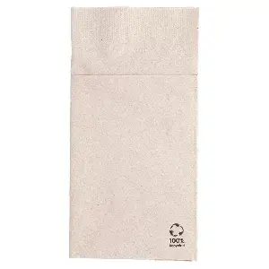 Tovaglioli canguro ecolabel 2 veli 'feel green'  18 g/m2 40x40 cm naturale tissue riciclato (1000 unità)