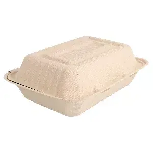 Contenitori 'bionic' 1 l 16,5x22,5x6,4 cm naturale bagassa (200 unità)