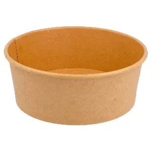 Insalatieri 750 ml - 25 oz 300 + 18 pe g/m2 ø 15/12,8x6 cm naturale kraft (300 unità)