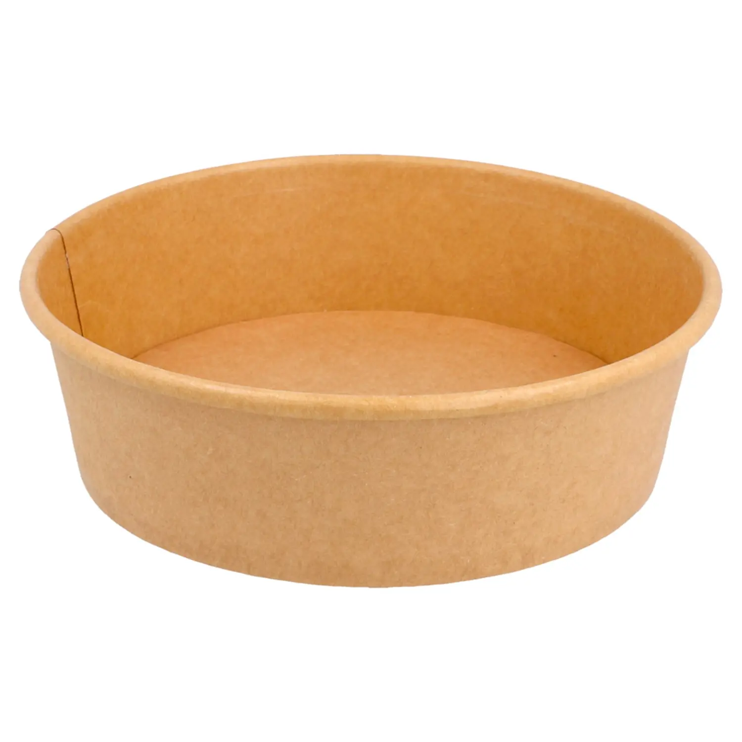Insalatieri 500 ml - 16,7 oz 300 + 18 pe g/m2 ø15/12,8x4,5 cm naturale kraft (300 unità)