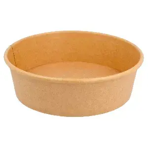 Potes saladeiras 500 ml - 16,7 oz 300 + 18 pe g/m2 ø15/12,8x4,5 cm natural kraft (300 unidade)