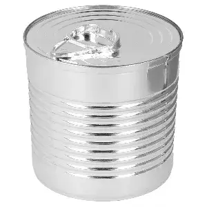 Embalagens para aperitivos pote de conserva  220 ml ø7,4x7,2 cm prateado ps (100 unidade)