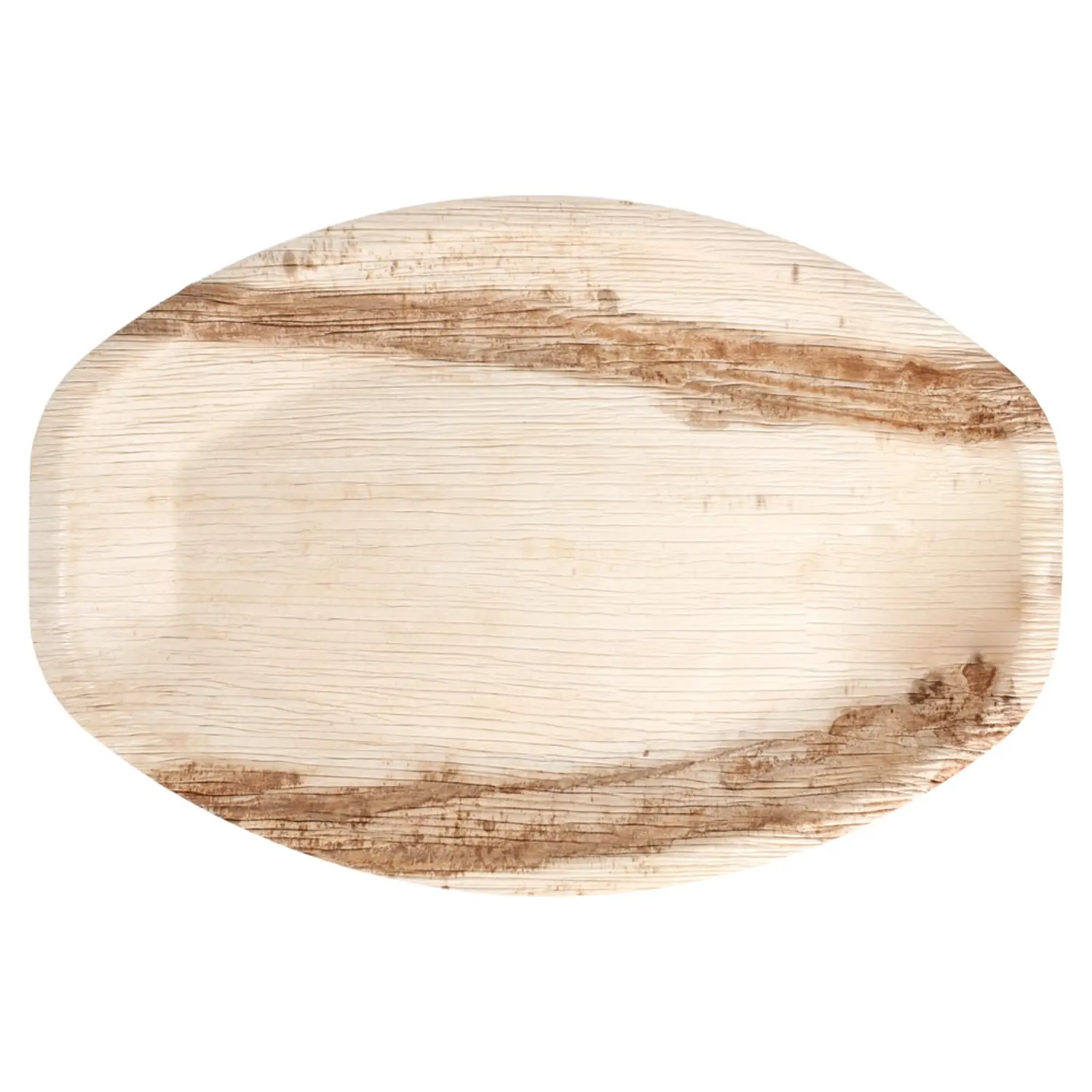 Piatti ovali 'areca'  33,7x23x2 cm naturale areca (200 unità)