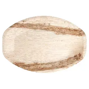 Piatti ovali 'areca'  33,7x23x2 cm naturale areca (200 unità)