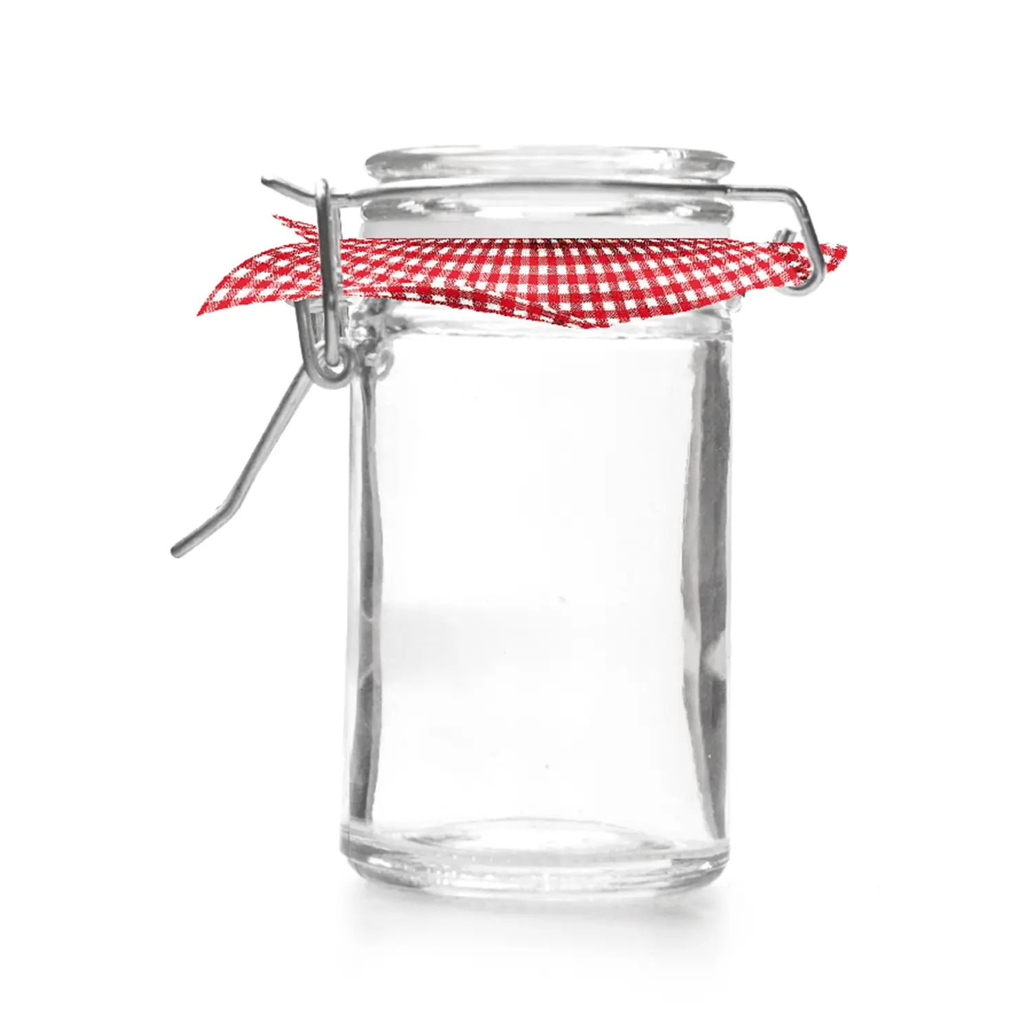 Frasco fecho clip + papel vichy 'waki glass' 45 ml ø 4,5x6 cm transparente cristal (96 unidade)