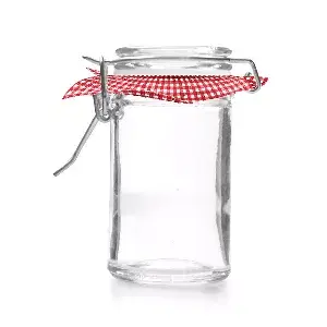 Frasco fecho clip + papel vichy 'waki glass' 45 ml ø 4,5x6 cm transparente cristal (96 unidade)