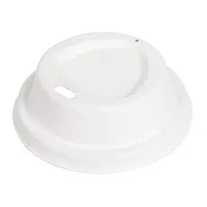 Coperchi per bicchieri da caffè 240 ml 'bionic'  ø 8 cm bianco bagassa (1000 unità)