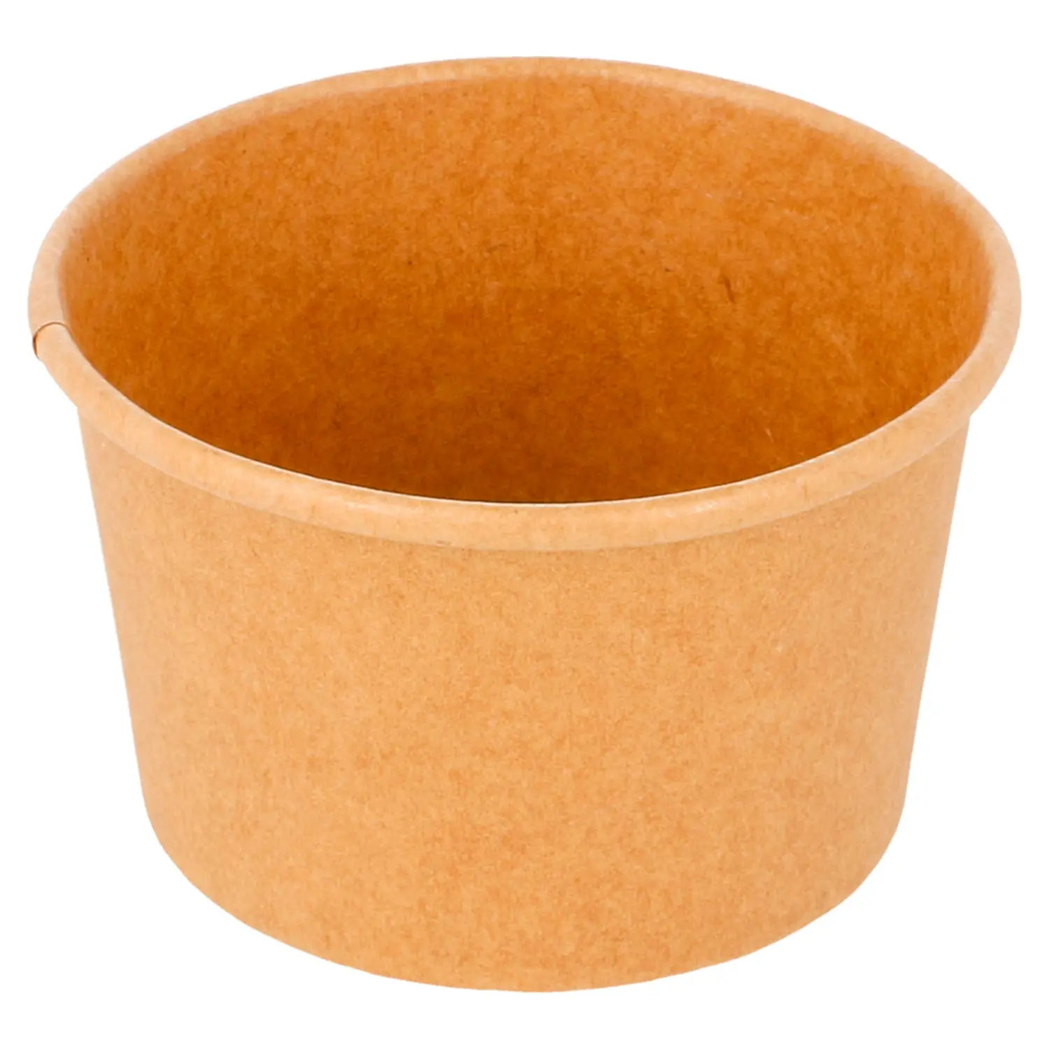 Tarrinas helados 120 ml 210 + 18 pe g/m2 ø7,7x4,7 cm marrón cartoncillo (2000 unid.)